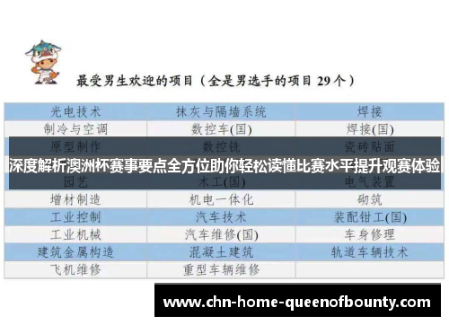 深度解析澳洲杯赛事要点全方位助你轻松读懂比赛水平提升观赛体验